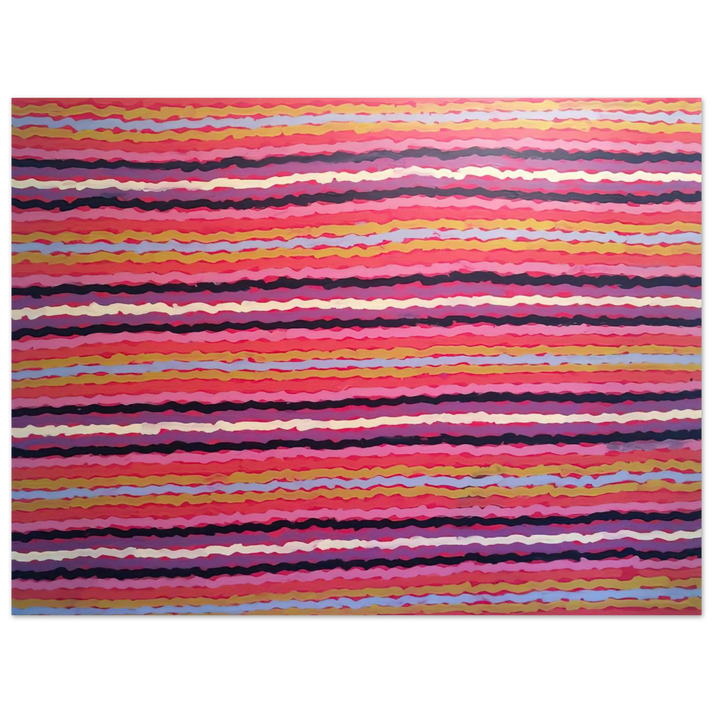 Clifford Possum Tjapaltjarri - Spear Dreaming, South of Naperby - 1995  75x100 cm / 30x40inches Fine Art Poster