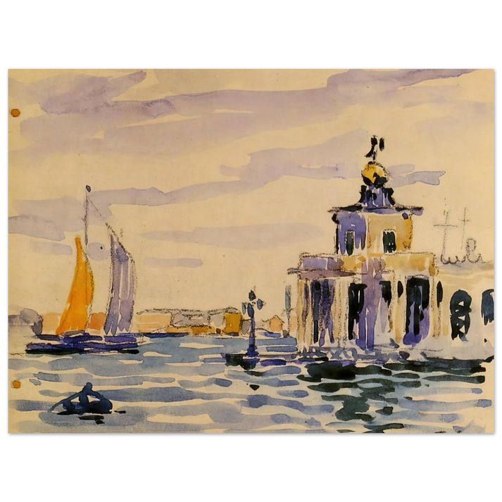 Henri-Edmond Cross - La Dogana  75x100 cm / 30x40inches Fine Art Poster