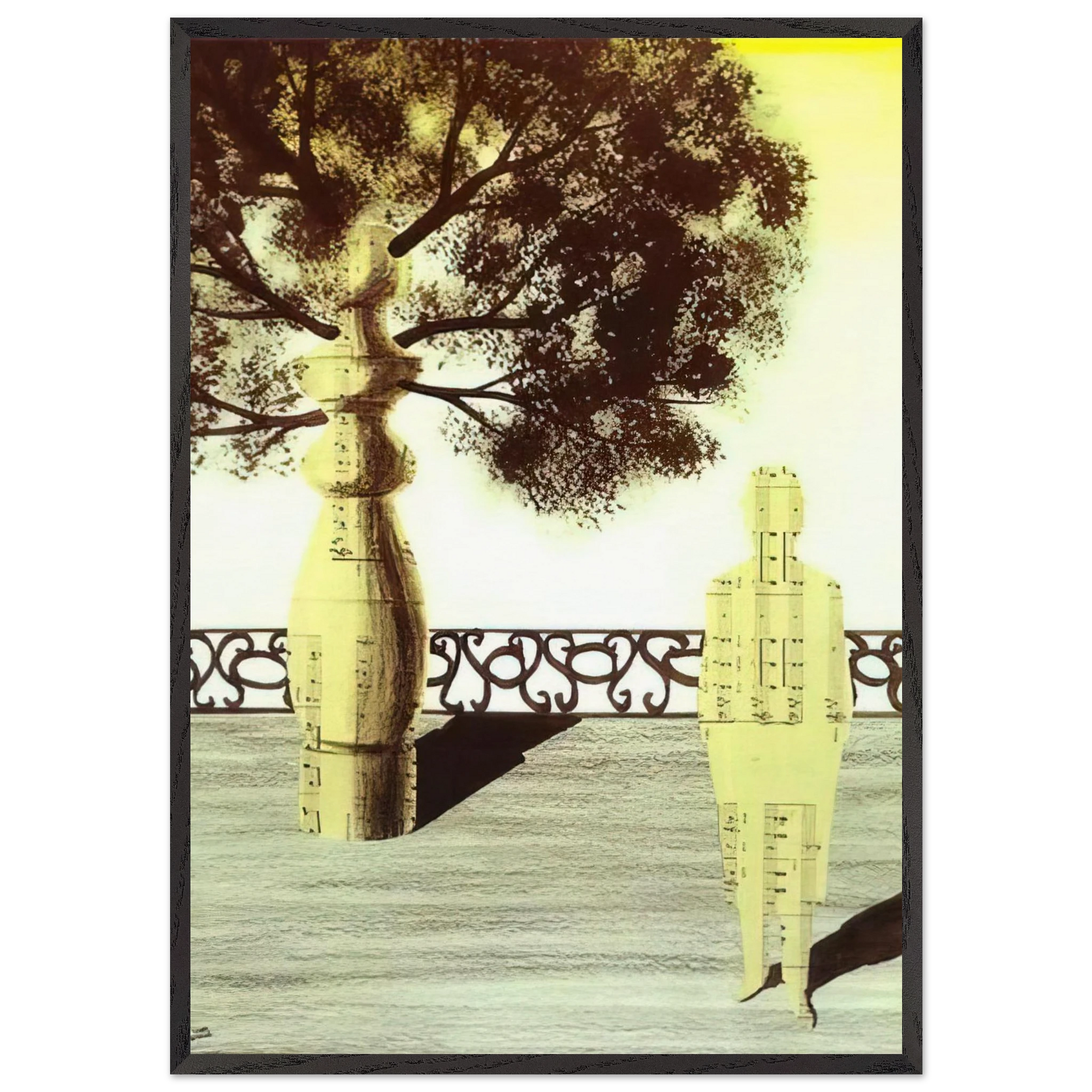 Untitled N29 - Rene Magritte Framed Art Print – Black Wooden Frame - Default Title - -Framed Art Print