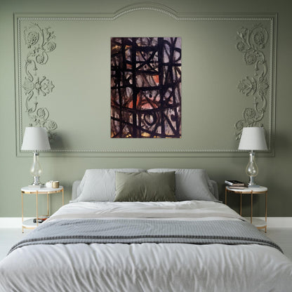 The Cage - 1954 - Adolph Gottlieb Brushed Aluminum Print - 70x100 cm / 28x40 inches | Adolph Gottlieb Aluminum Print | Adolph Gottlieb Prints