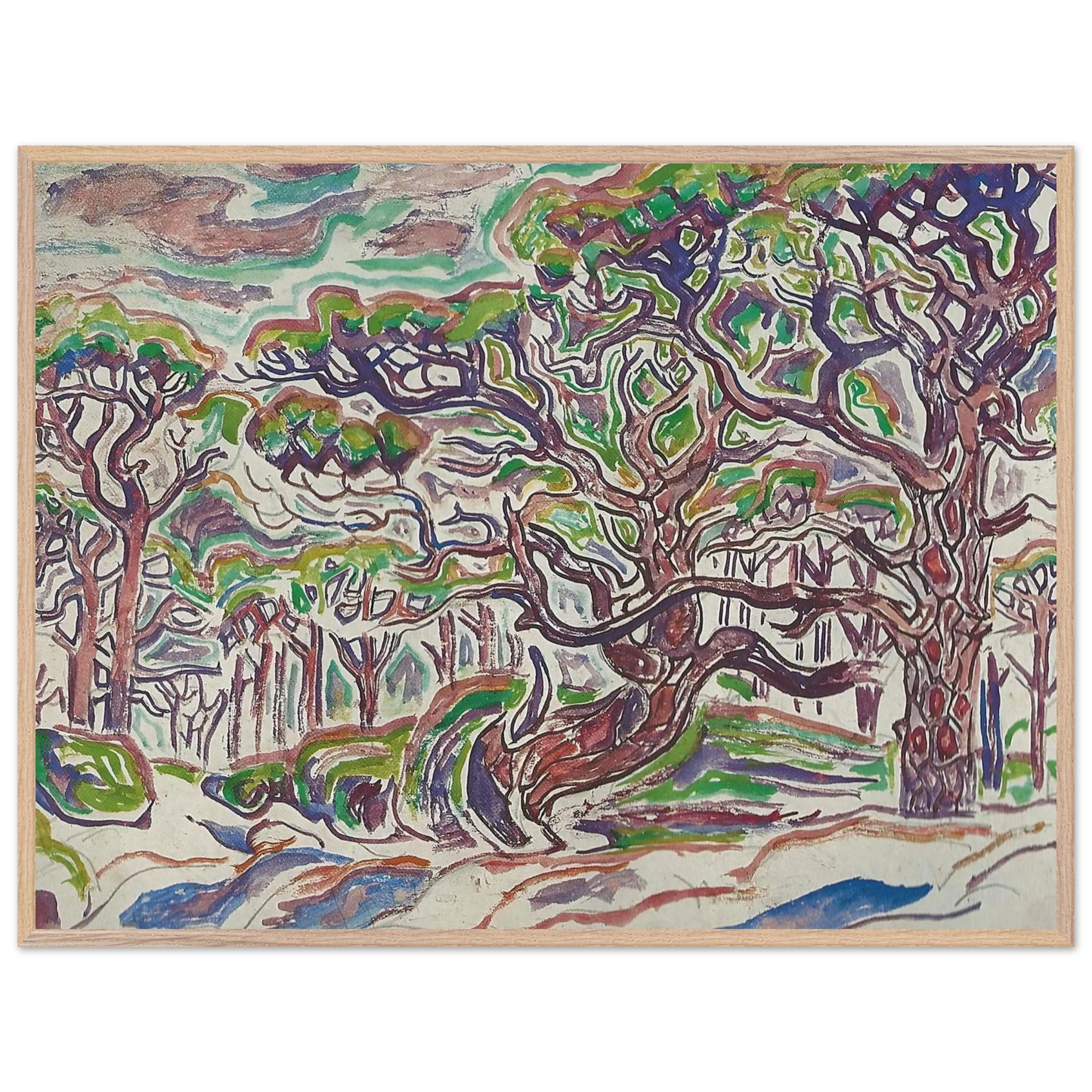 Walter Inglis Anderson - Walter Anderson Wall art - 13x18 cm / 5x7 Inches - Premium Wooden Framed Poster With Fine Art Paper - White frame