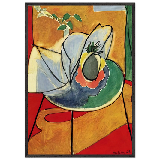 THE PINAPPLE 1948 - Henri Matisse Framed Art Print – Black Wooden Frame - Default Title - -Framed Art Print