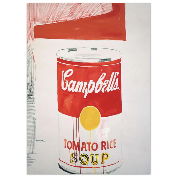 Andy Warhol - Campbell's Soup Can  Tomato Rice  Fine Art Poster