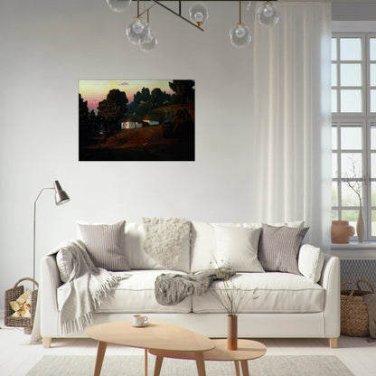 Evening in Ukraine - Arkhyp Kuindzhi Brushed Aluminum Print - 70x100 cm / 28x40 inches | Arkhyp Kuindzhi Aluminum Print | Arkhyp Kuindzhi Prints