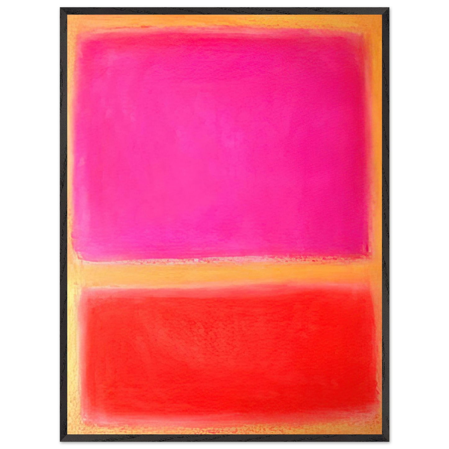 Helen Frankenthaler - Untitled - Color Field Painting Wall art - 50x50 cm / 20x20 inches - Premium Wooden Framed Poster With Fine Art Paper - Wood frame