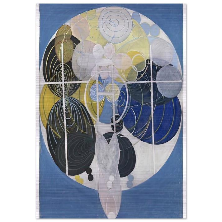 THE LARGE FIGURE PAINTINGS NR 5 1907 - Hilma af Klint Brushed Aluminum Print - 70x100 cm / 28x40 inches | Hilma af Klint Aluminum Print | Hilma af Klint Prints