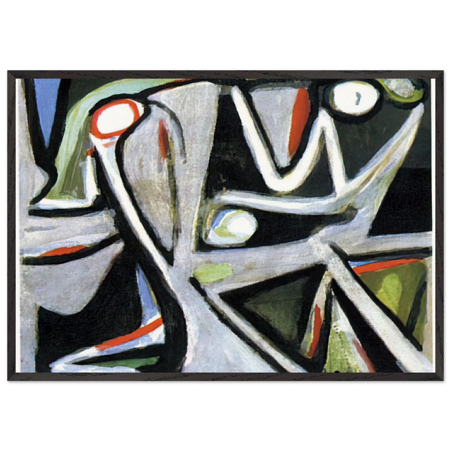 Desertique - 1981 - Bram van Velde Framed Art Print – Black Wooden Frame - Default Title - -Framed Art Print