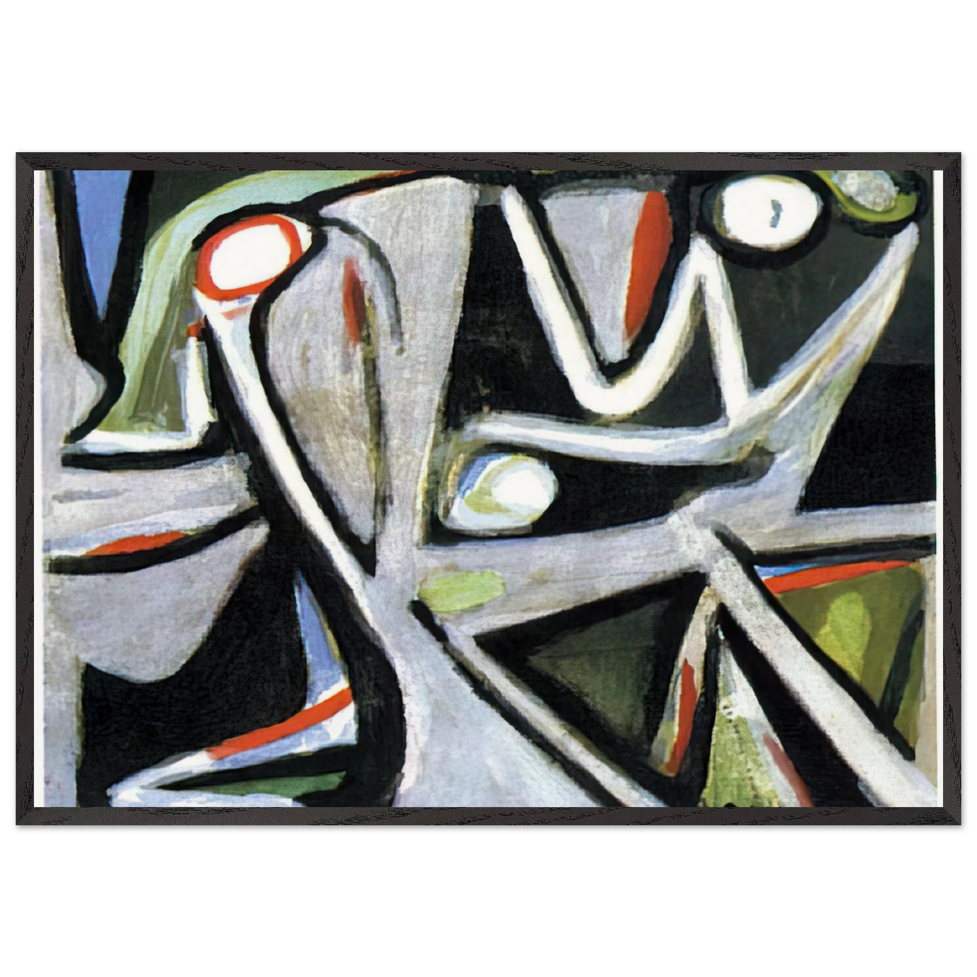 Desertique - 1981 - Bram van Velde Framed Art Print – Black Wooden Frame - Default Title - -Framed Art Print