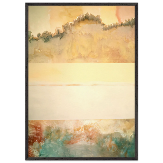 Cripple Creek - 1969 - Ronnie Landfield Framed Art Print – Black Wooden Frame - Default Title - -Framed Art Print