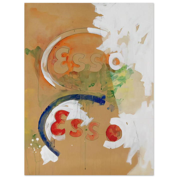 Mario Schifano - Segni di energia - Pop Art  75x100 cm / 30x40inches Fine Art Poster