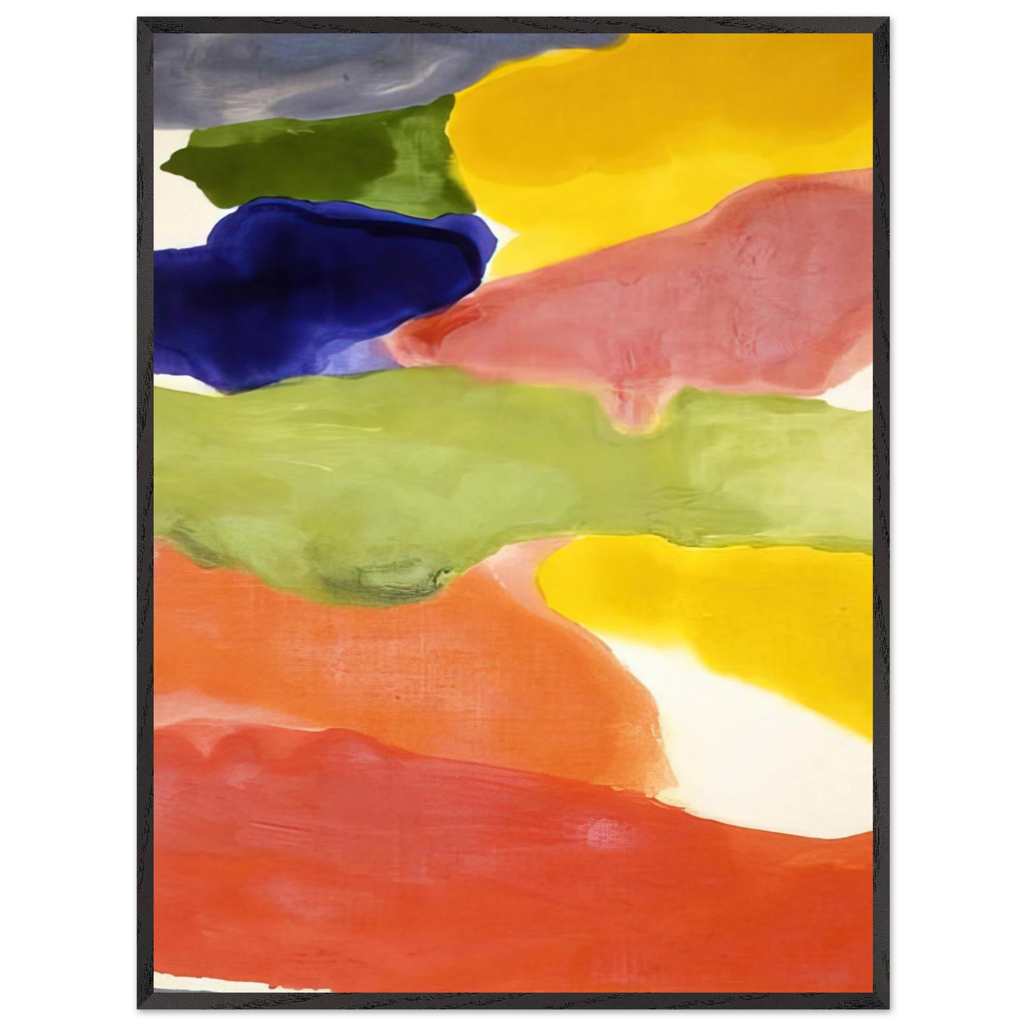 Helen Frankenthaler - Tutti-Fruitti - 1966 Wall art - A3 (29.7 x 42  cm) - Premium Wooden Framed Poster With Fine Art Paper - Wood frame