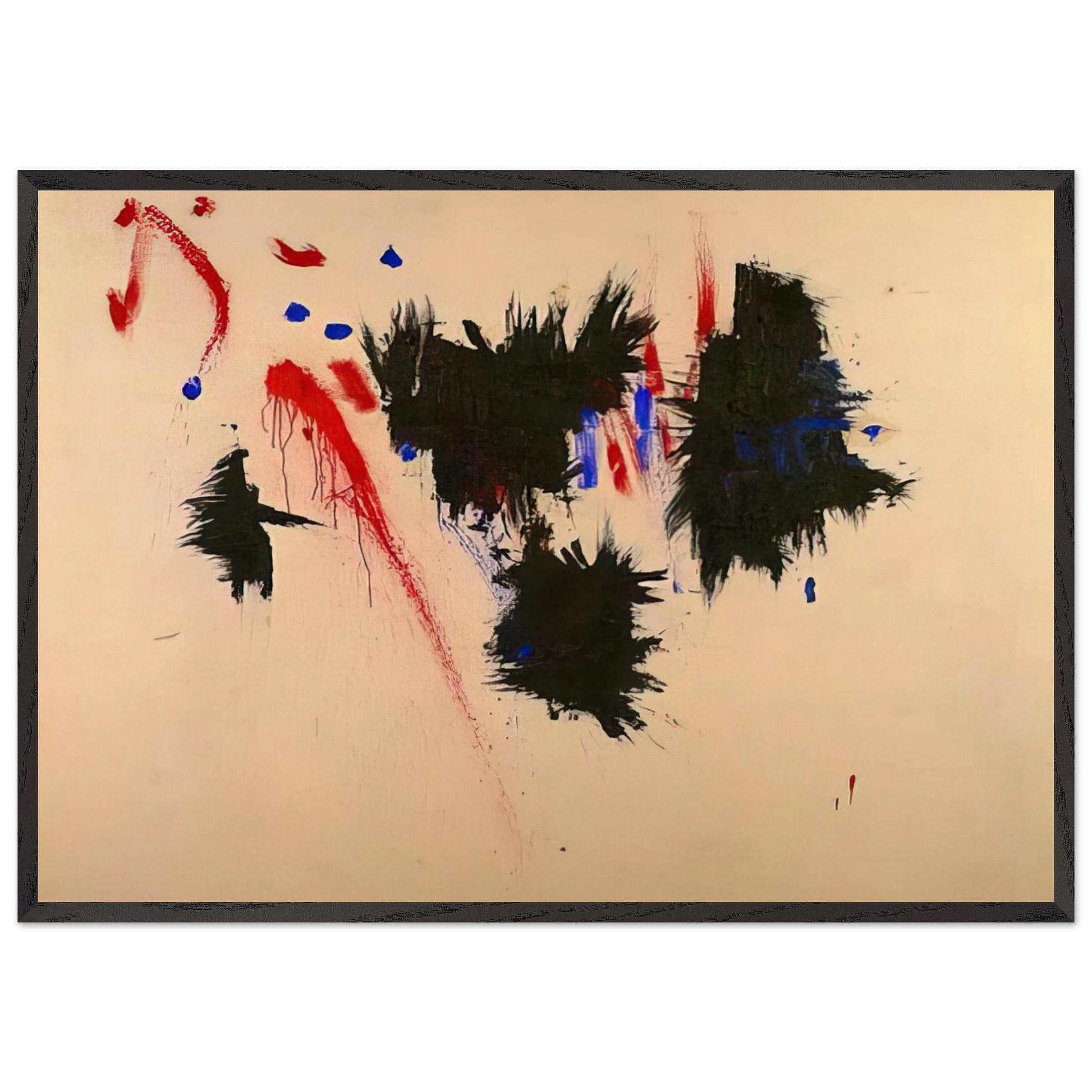 In the Vastness of Sorrowful Thoughts - Hans Hofmann Framed Art Print – Black Wooden Frame - Default Title - -Framed Art Print