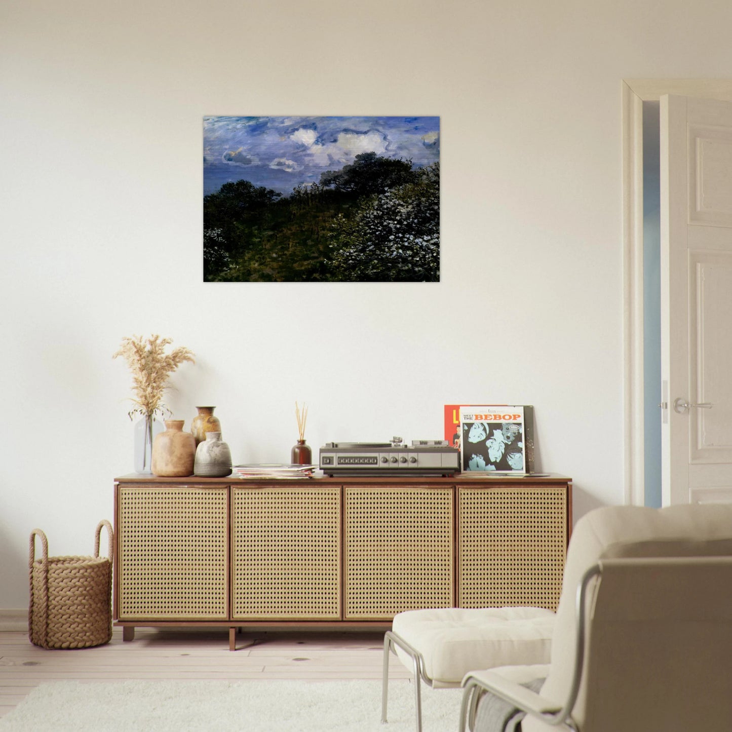 Spring - claude monet Brushed Aluminum Print - 70x100 cm / 28x40 inches | claude monet Aluminum Print | claude monet Prints