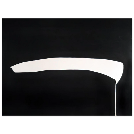 Jiro Yoshihara - White Line on Black - 1968 Fine Art Poster - Default Title