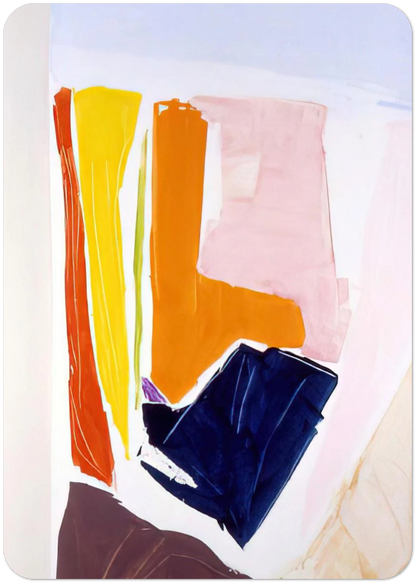 Catalan Via Paris - 1984 By Ronnie Landfield Pack of 10 Post Cards | Ronnie Landfield Post Cards | A6 (10.5 x 14.8 cm) - 4.1 x 5.8 inches