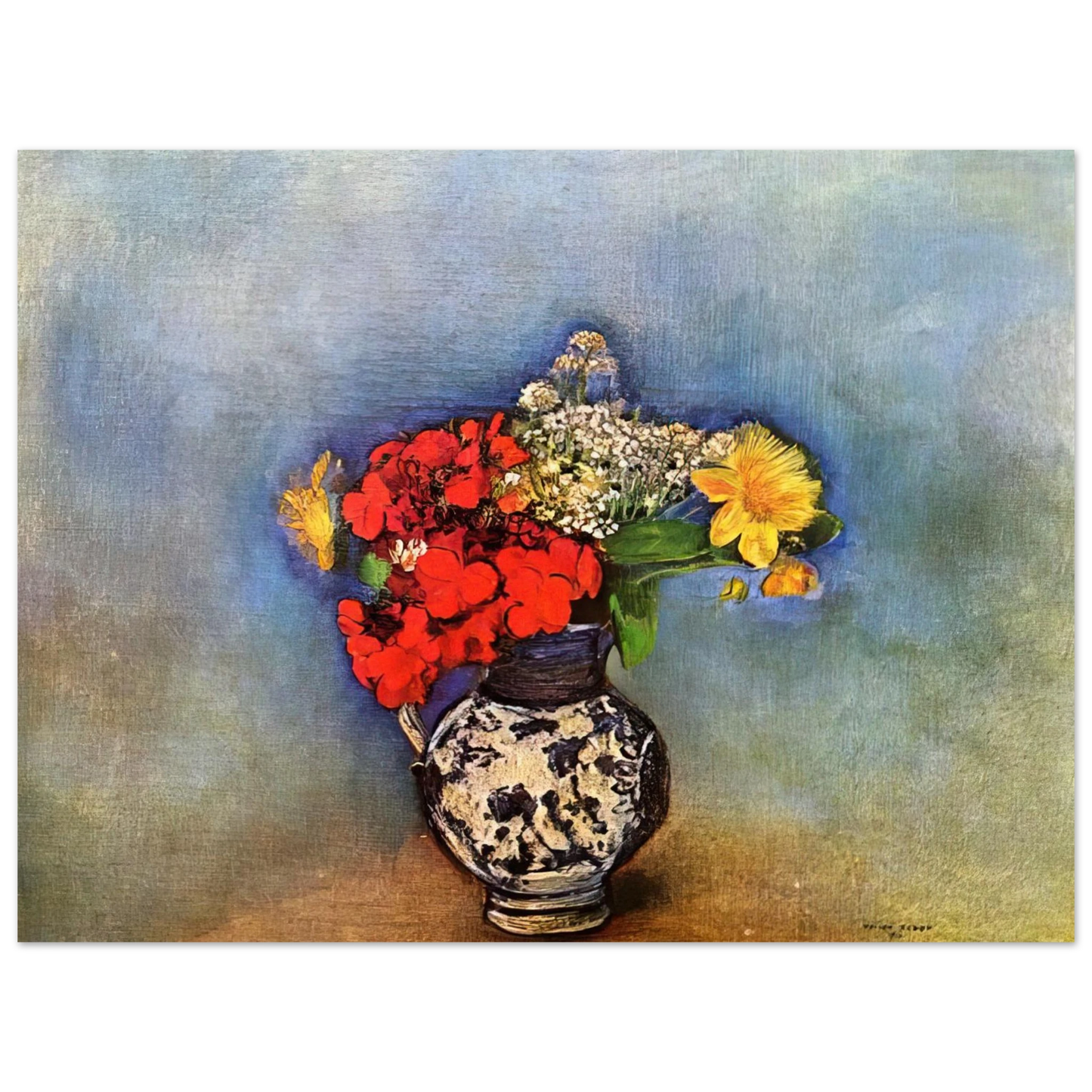 Odilon Redon - GERANIUMS 1910 Fine Art Poster - Default Title