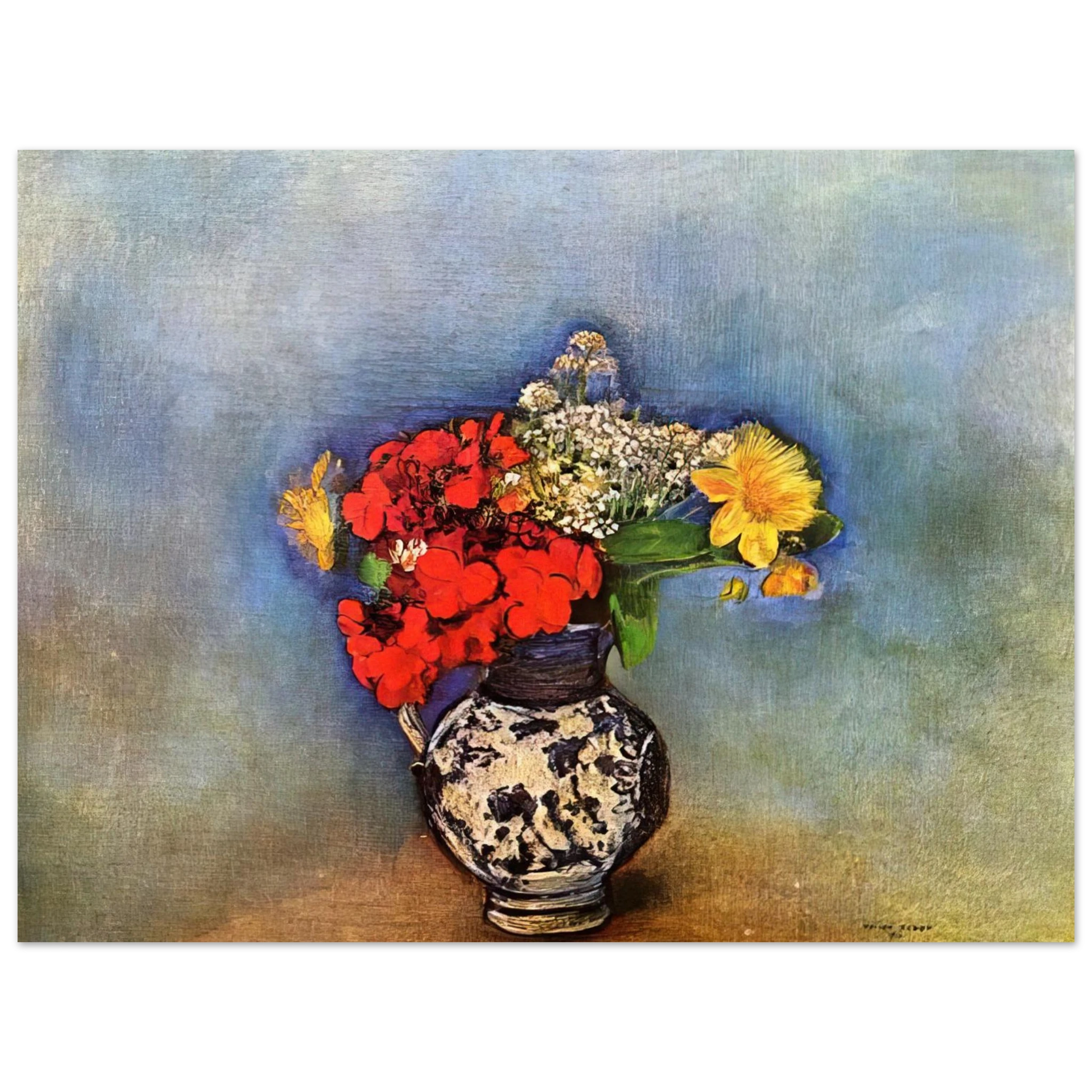 Odilon Redon - GERANIUMS 1910 Fine Art Poster - Default Title
