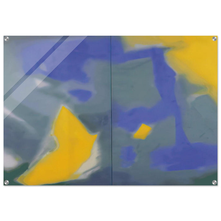 DIPTYCH 1987 - Esteban Vicente Acrylic Print - 70x100 cm / 28x40″ inches | Esteban Vicente Wall Art | Esteban Vicente Prints