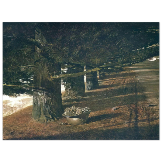 Andrew Wyeth - PINE BARON Wall Art - 21x29.7 cm / 8x12" - Fine Art Poster - -