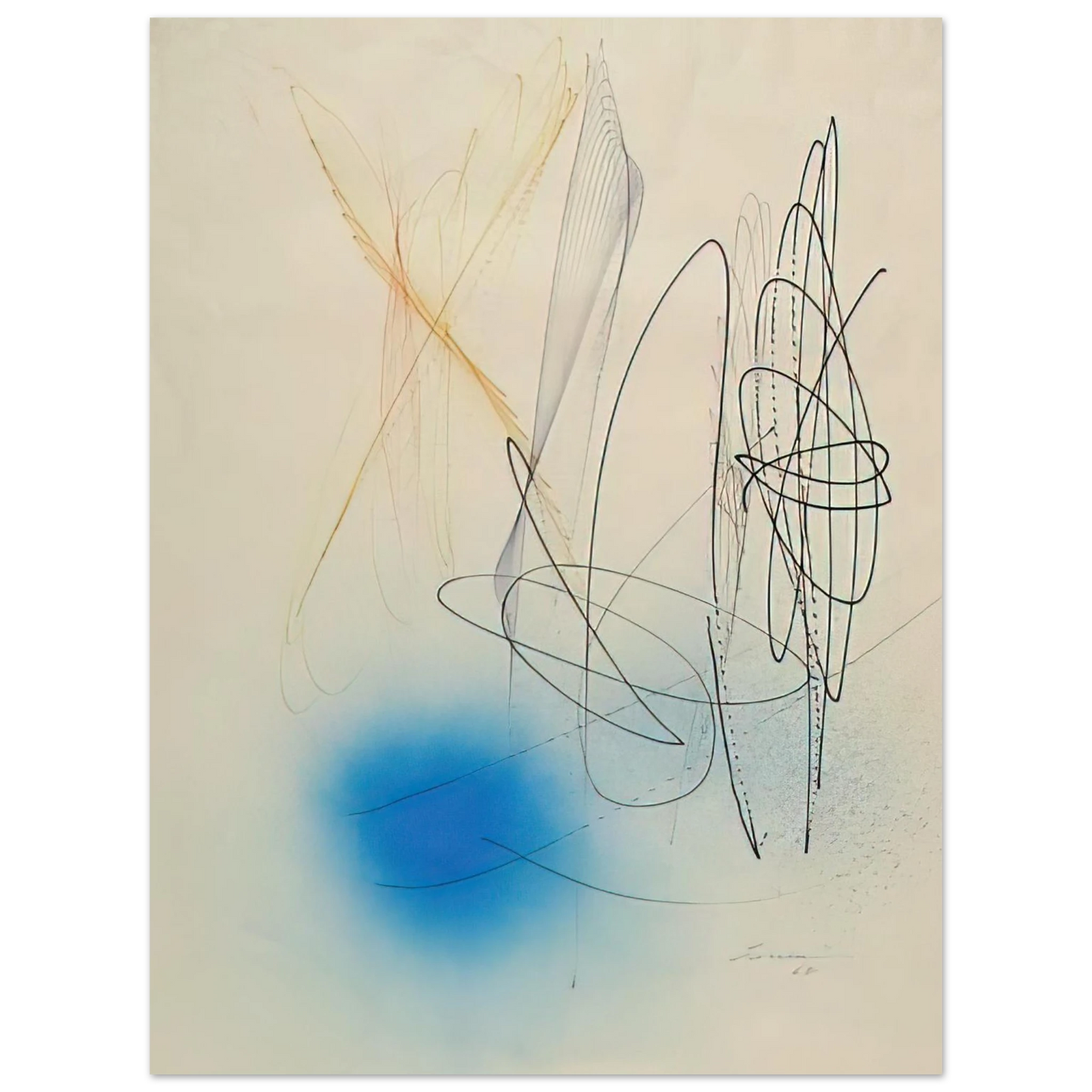 John Ferren - Abstract Composition - 1968 Fine Art Poster - Default Title