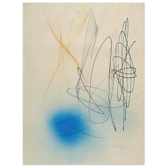 John Ferren - Abstract Composition - 1968 Fine Art Poster - Default Title