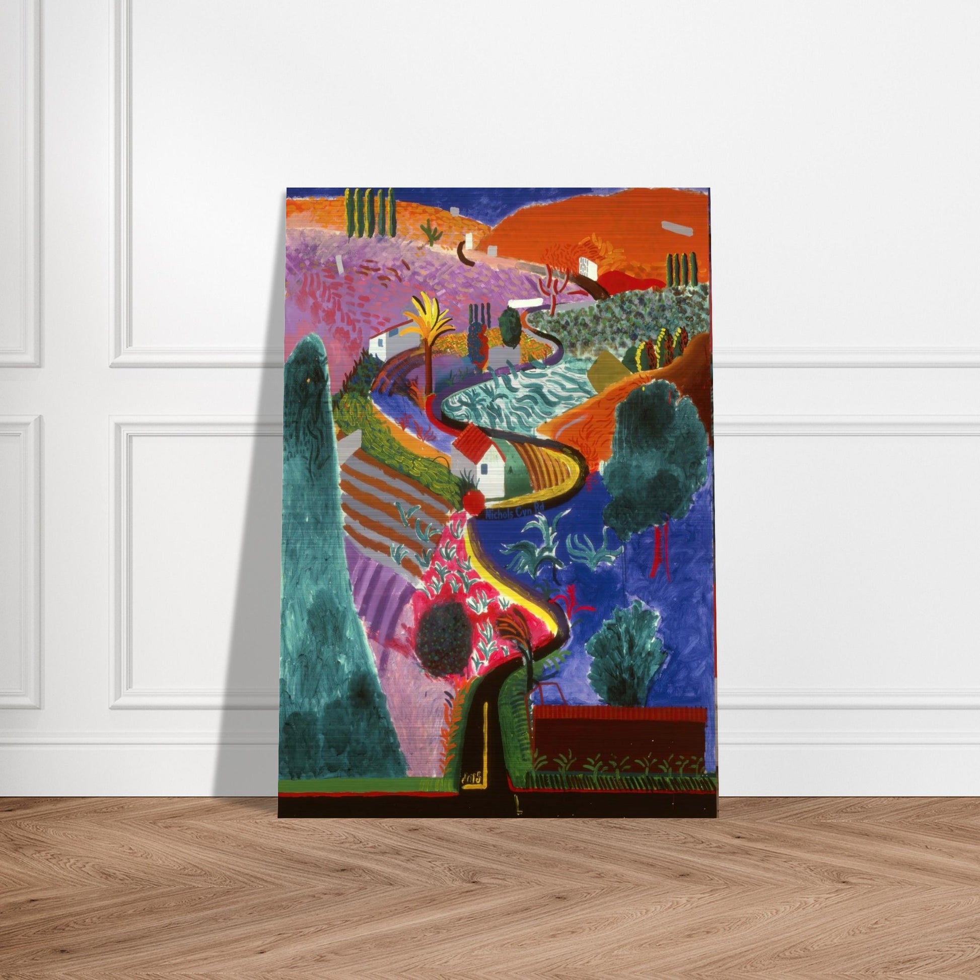 David Hockney - David Hockney Brushed Aluminum Print - 70x100 cm / 28x40 inches | David Hockney Aluminum Print | David Hockney Prints