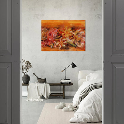 Garland of Flowers - Pierre-Auguste Renoir Brushed Aluminum Print - 70x100 cm / 28x40 inches | Pierre-Auguste Renoir Aluminum Print | Pierre-Auguste Renoir Prints