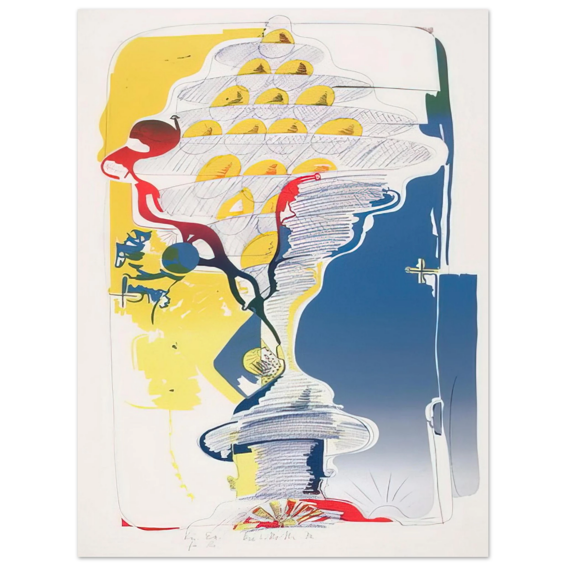 Dieter Roth - By the Sea, from Behind - 1972 Fine Art Poster - Default Title