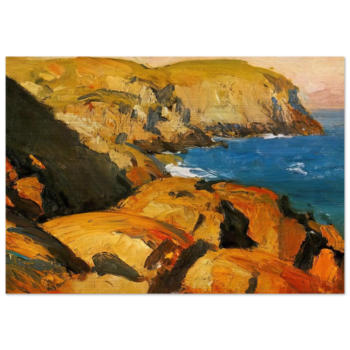 Blackhead, Monhegan - Edward Hopper Brushed Aluminum Print - 70x100 cm / 28x40 inches | Edward Hopper Aluminum Print | Edward Hopper Prints