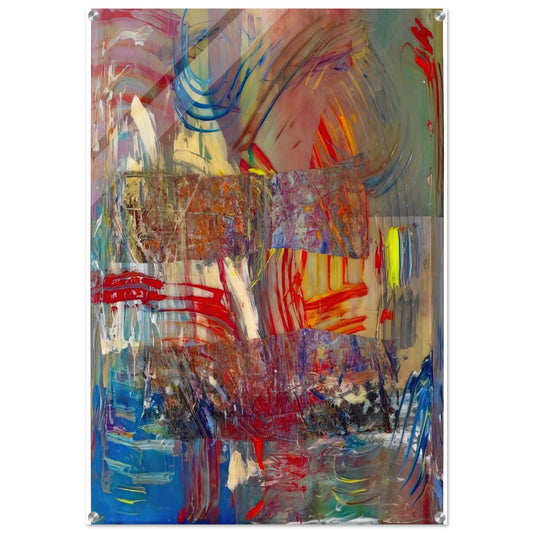 Horses Upside Down - Sam Gilliam Acrylic Print - 70x100 cm / 28x40″ inches | Sam Gilliam Wall Art | Sam Gilliam Prints