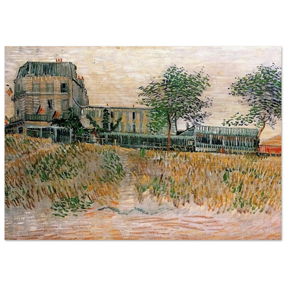 The Restaurant de la Sirene at Asnieres - Vincent van Gogh Brushed Aluminum Print - 70x100 cm / 28x40 inches | Vincent van Gogh Aluminum Print | Vincent van Gogh Prints