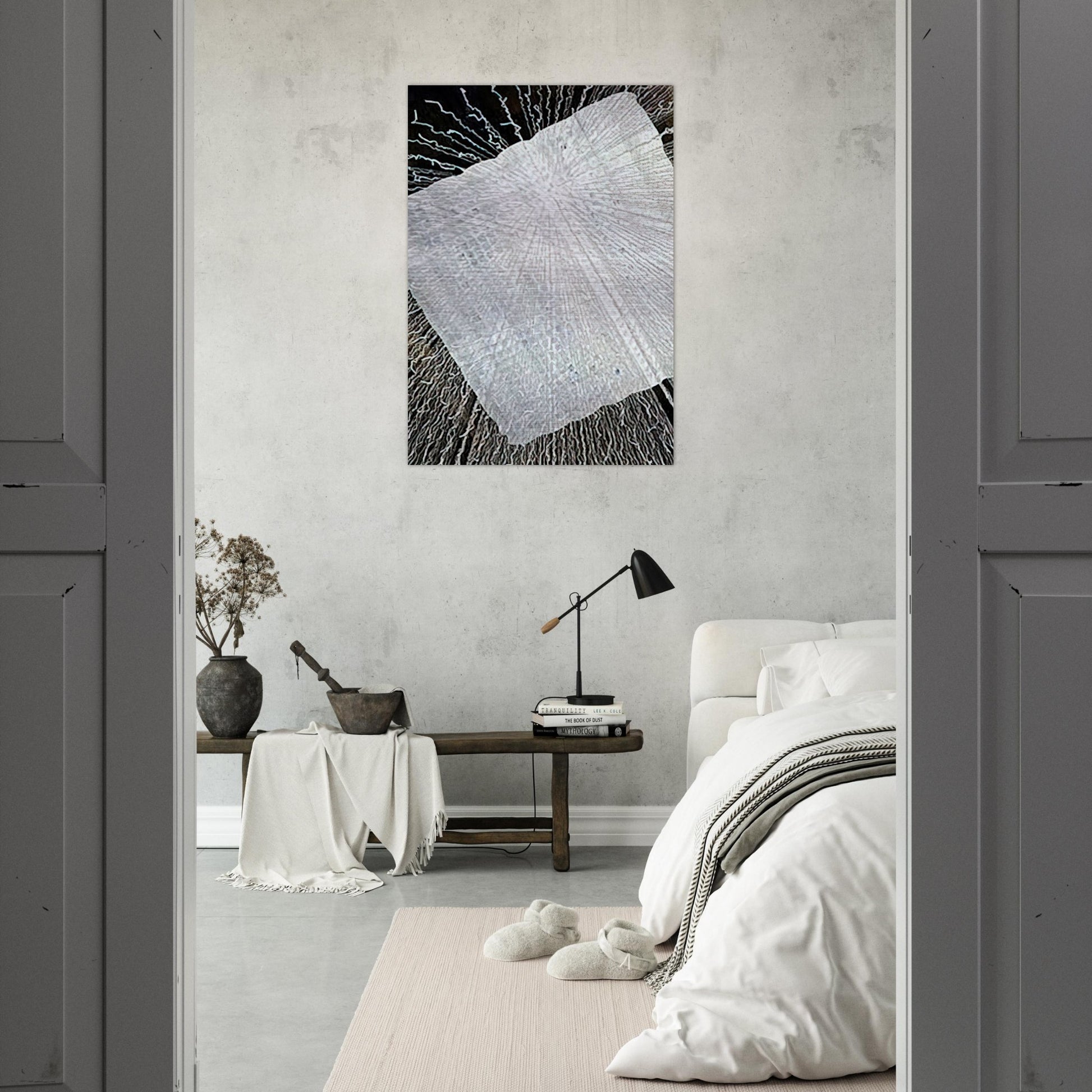 CLOUD SERIES V 1978 - Lenore Tawney Brushed Aluminum Print - 70x100 cm / 28x40 inches | Lenore Tawney Aluminum Print | Lenore Tawney Prints