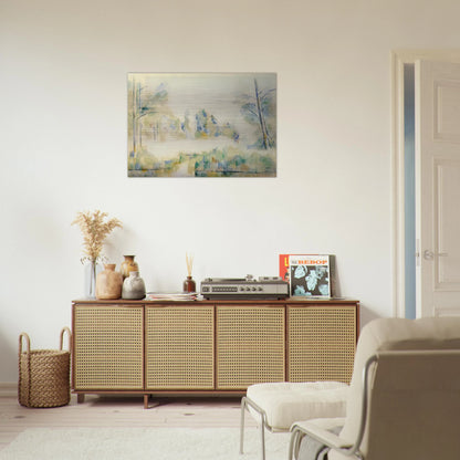 Trees by the Water - Paul Cézanne Brushed Aluminum Print - 70x100 cm / 28x40 inches | Paul Cézanne Aluminum Print | Paul Cézanne Prints