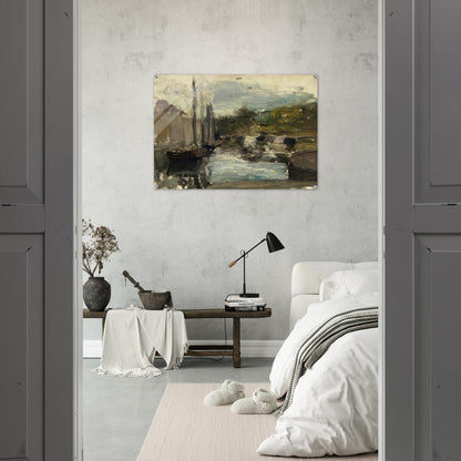 BRITTANY ALSO KNOWN AS BOAT 1896 - Henri Matisse Acrylic Print - 70x100 cm / 28x40″ inches | Henri Matisse Wall Art | Henri Matisse Prints