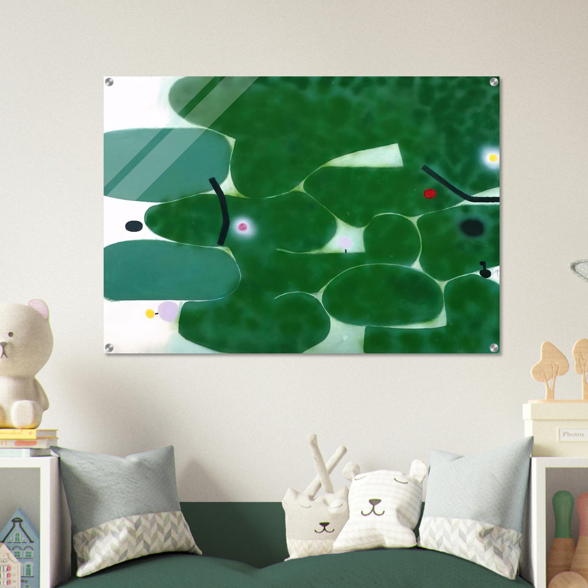 THE GREEN EARTH 1980 - Victor Pasmore Acrylic Print - 70x100 cm / 28x40″ inches | Victor Pasmore Wall Art | Victor Pasmore Prints
