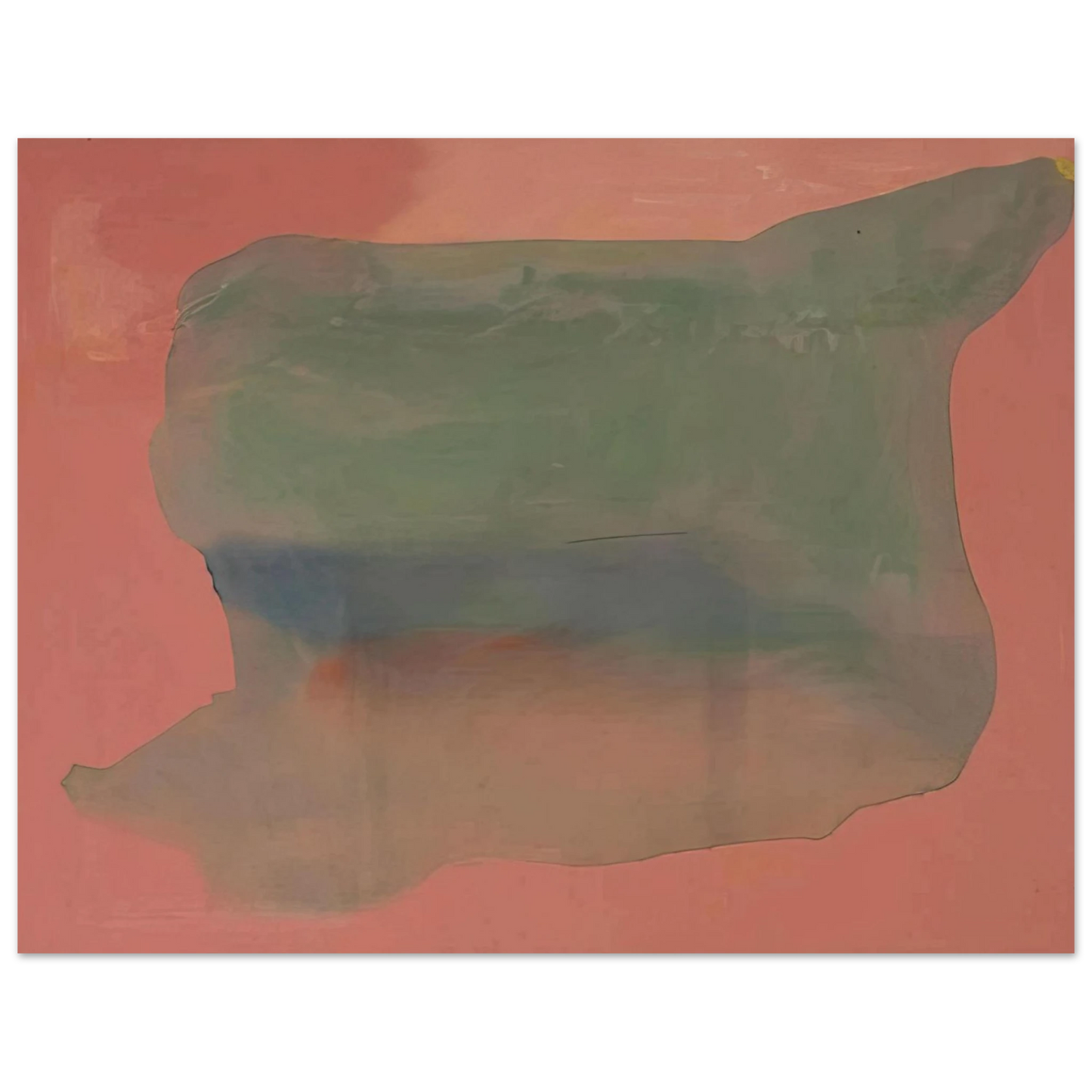Helen Frankenthaler - Yearning - 1973 Wall art - 40x50 cm / 16x20 inches - Premium Wooden Framed Poster With Fine Art Paper - White frame