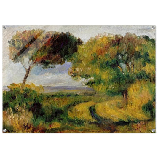 Breton Landscape Trees and Moor - Pierre-Auguste Renoir Acrylic Print - 70x100 cm / 28x40″ inches | Pierre-Auguste Renoir Wall Art | Pierre-Auguste Renoir Prints