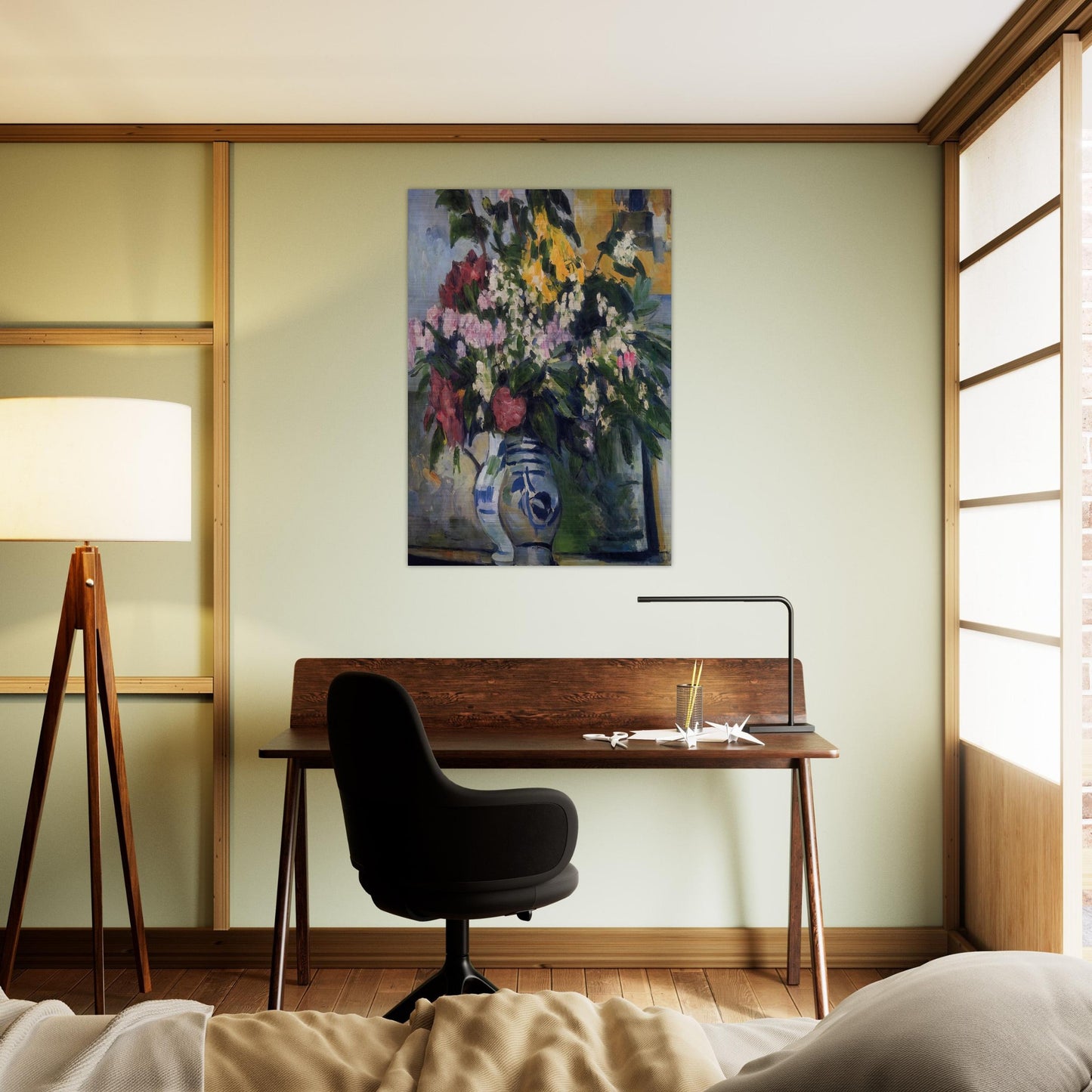 Two Vases of Flowers - Paul Cézanne Brushed Aluminum Print - 70x100 cm / 28x40 inches | Paul Cézanne Aluminum Print | Paul Cézanne Prints