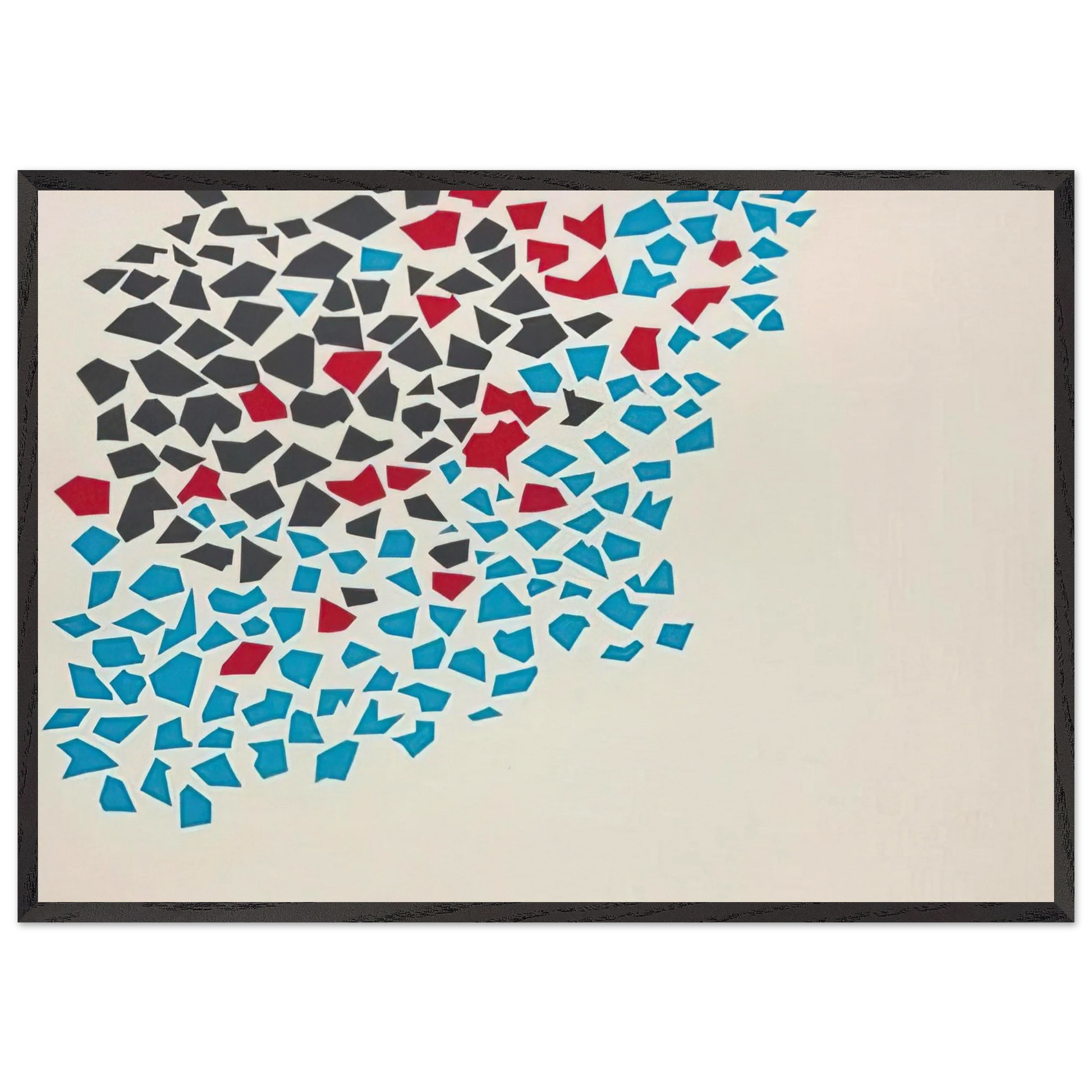 Abstract Composition - 1980 - Robert Goodnough Framed Art Print – Black Wooden Frame - Default Title - -Framed Art Print