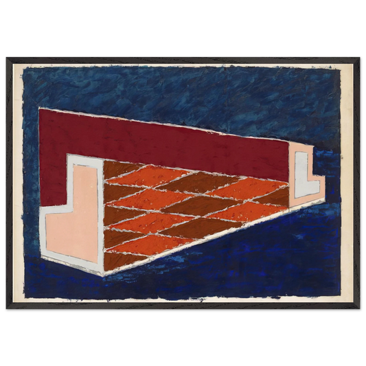 ABSTRACT 1940 - Josef Albers Framed Art Print – Black Wooden Frame - Default Title - -Framed Art Print