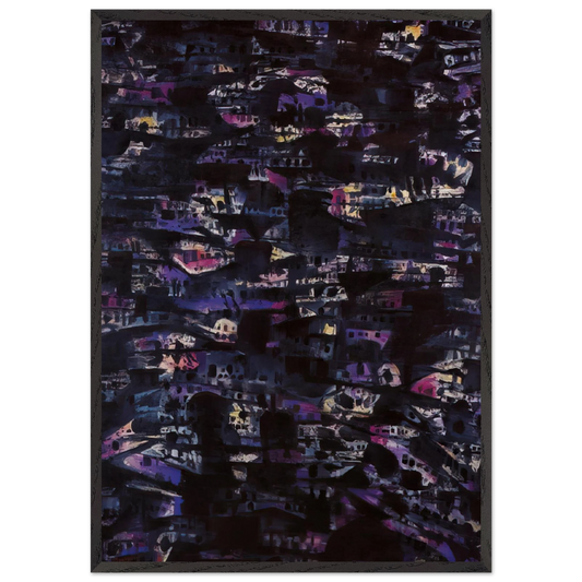 Favellas III - 1980 - Alfred Manessier Framed Art Print – Black Wooden Frame - Default Title - -Framed Art Print