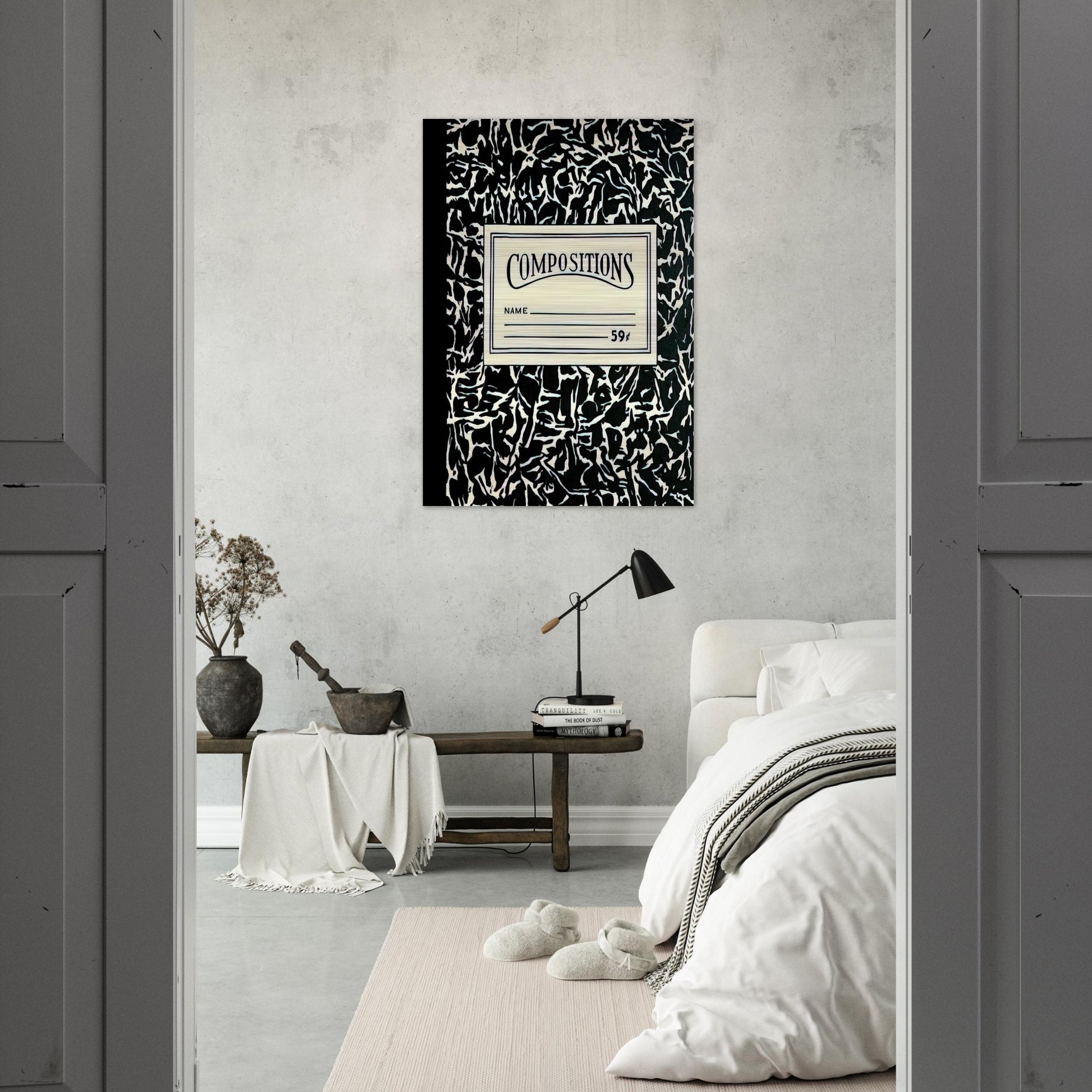 COMPOSITIONS II 1964 - Roy Lichtenstein Brushed Aluminum Print - 70x100 cm / 28x40 inches | Roy Lichtenstein Aluminum Print | Roy Lichtenstein Prints