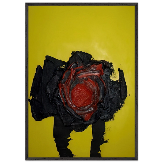 UNTITLED 1963 N3 - Luis Feito Framed Art Print – Black Wooden Frame - Default Title - -Framed Art Print