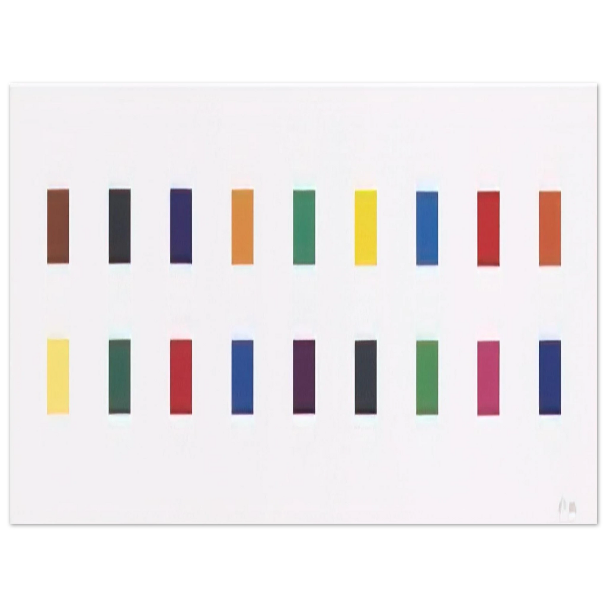 Ellsworth Kelly - 18 Colors  Cincinnati  Fine Art Poster - Default Title