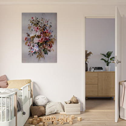 A Bouquet of Roses - Pierre-Auguste Renoir Brushed Aluminum Print - 70x100 cm / 28x40 inches | Pierre-Auguste Renoir Aluminum Print | Pierre-Auguste Renoir Prints