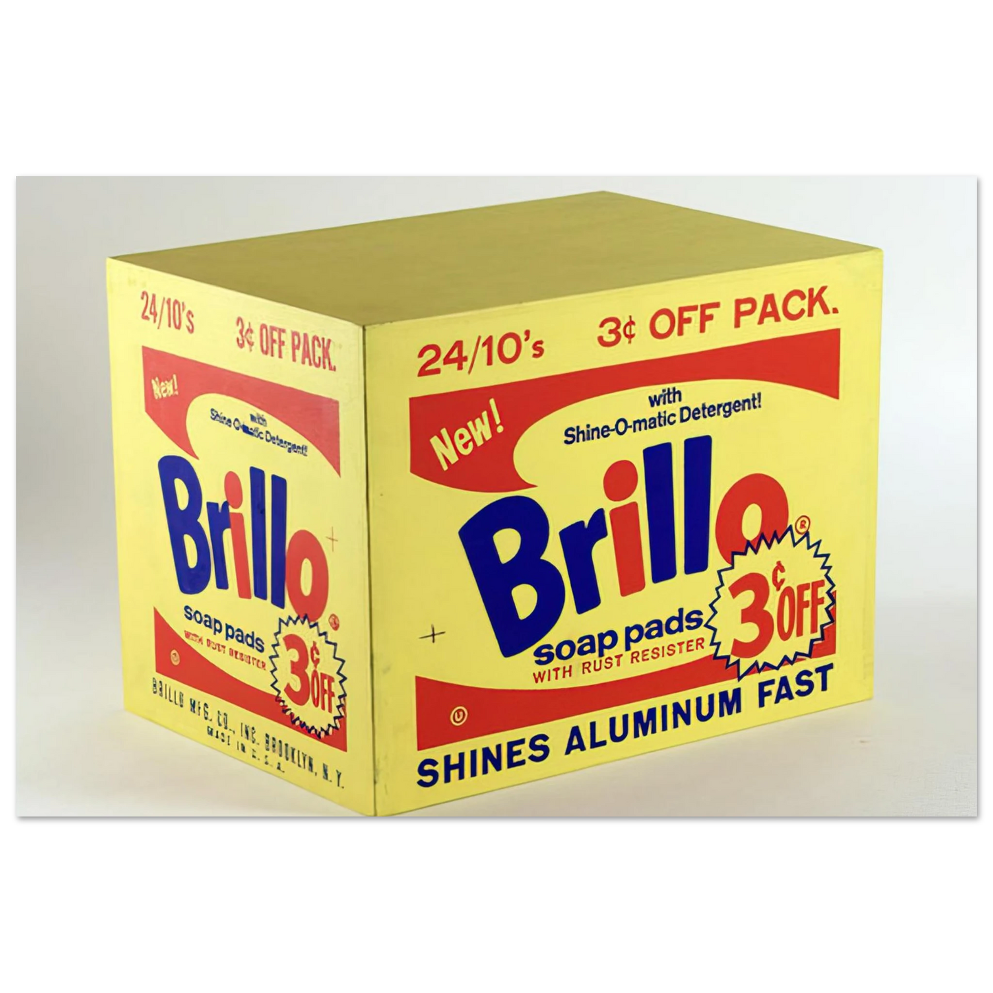 Andy Warhol - Brillo Box  3c Off  Fine Art Poster - 40x60 cm / 16x24 inches