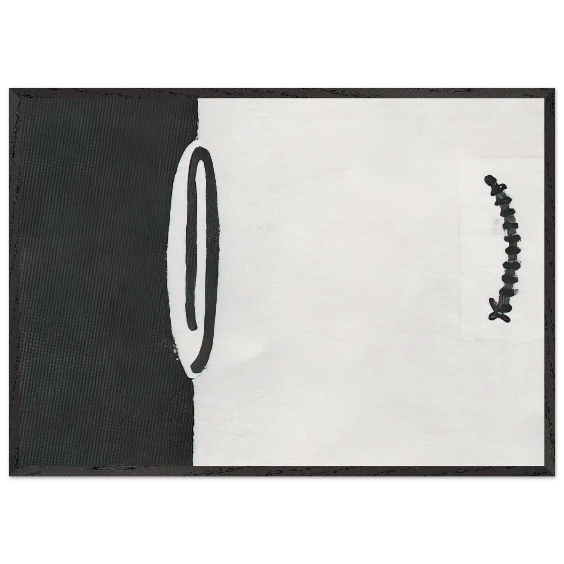 No 40 - 1949 - Forrest Bess Framed Art Print – Black Wooden Frame - Default Title - -Framed Art Print