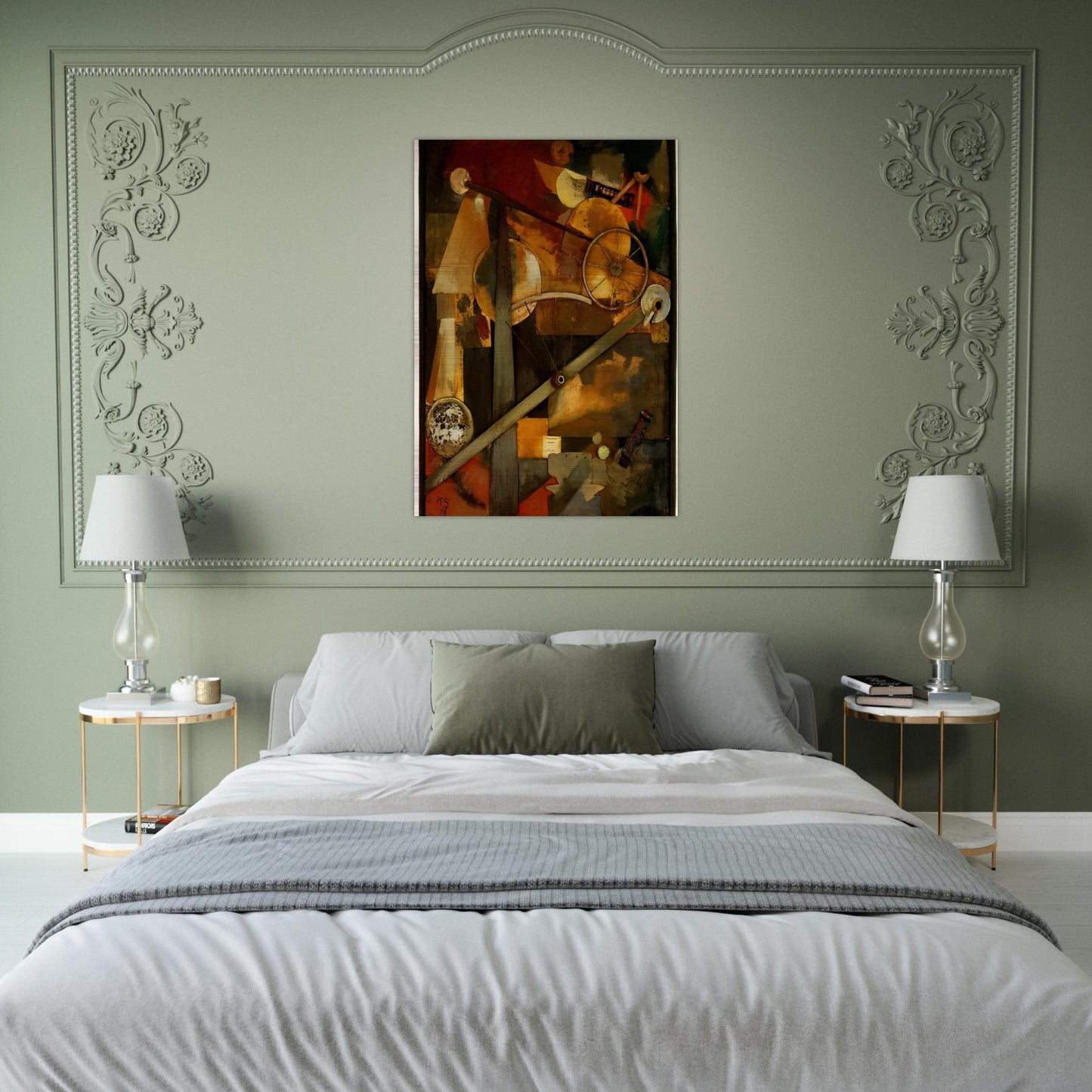 CONSTRUCTION FOR NOBLE LADIES 1919 - Kurt Schwitters Brushed Aluminum Print - 70x100 cm / 28x40 inches | Kurt Schwitters Aluminum Print | Kurt Schwitters Prints