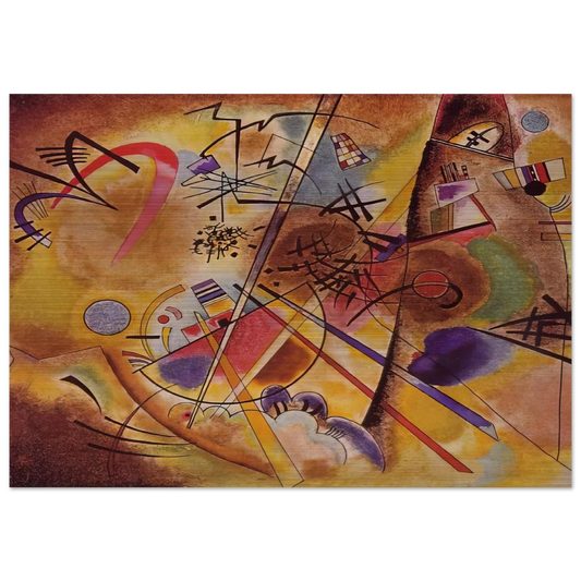 SMALL DREAM IN RED 1925 - Wassily Kandinsky Brushed Aluminum Print - 70x100 cm / 28x40 inches | Wassily Kandinsky Aluminum Print | Wassily Kandinsky Prints
