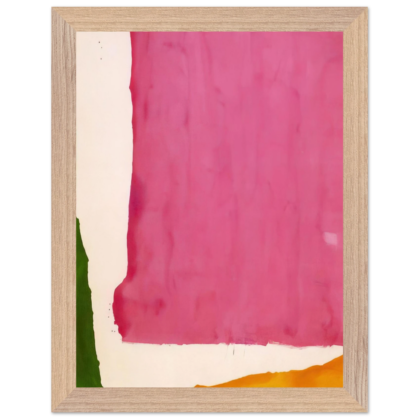 Helen Frankenthaler - Mauve District - 1966 Wall art - 13x18 cm / 5x7 inches - Premium Wooden Framed Poster With Fine Art Paper - Black frame